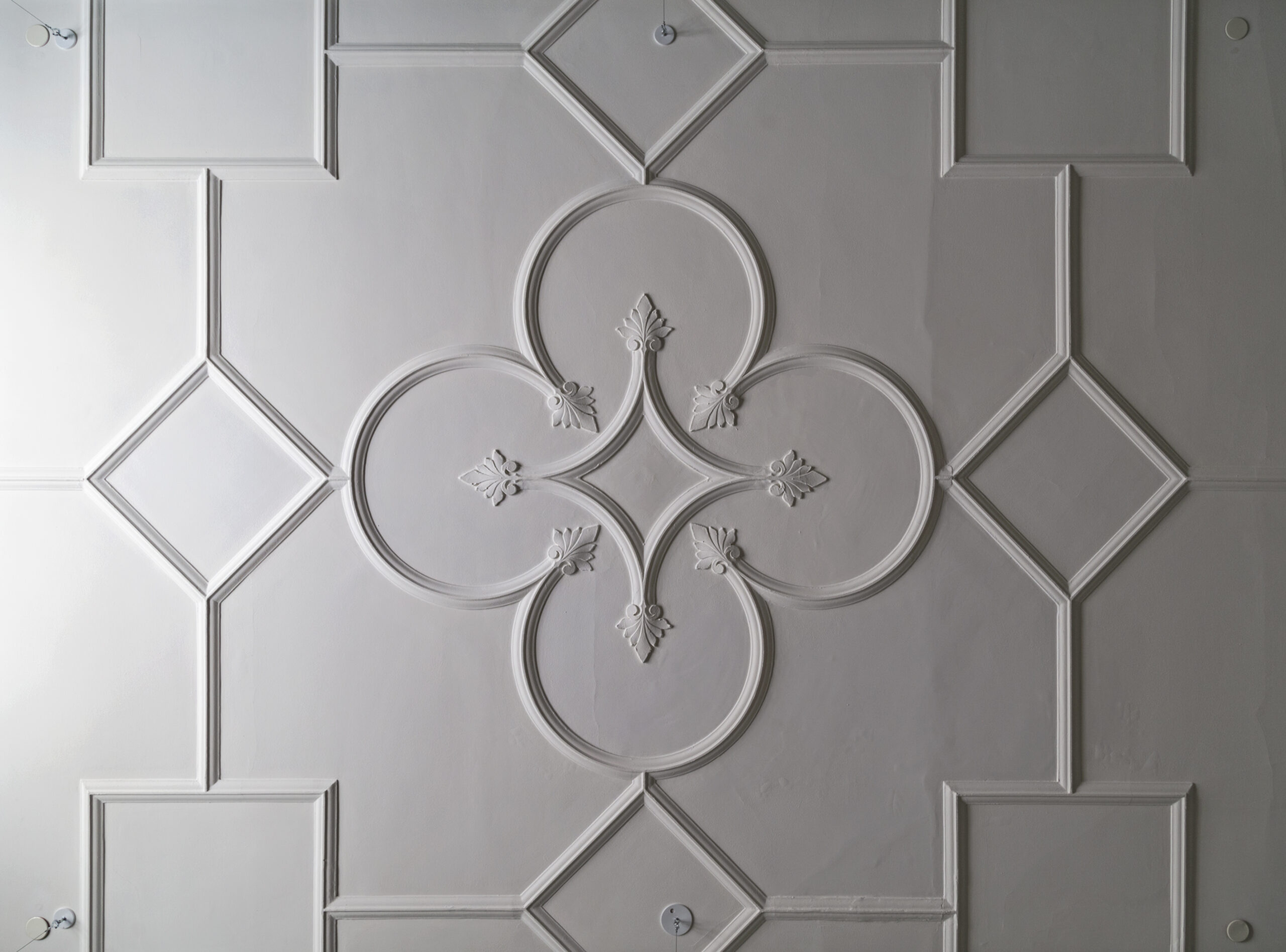 Detail of wall finishing at Casey House