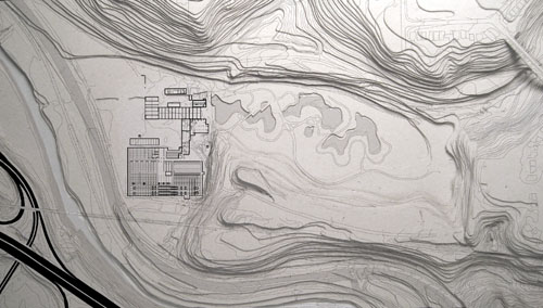 site dwg on model