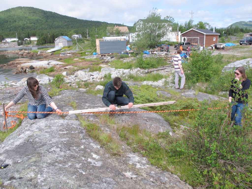 The team, on site.