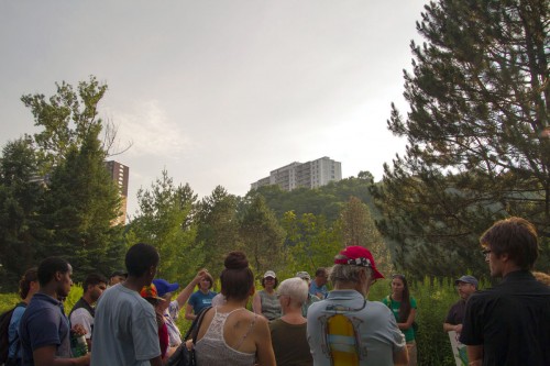 Construction and river valley tour, East Scarborough