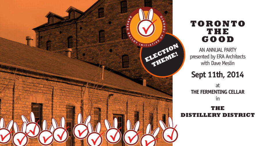 Sept. 11: Toronto the Good Party!