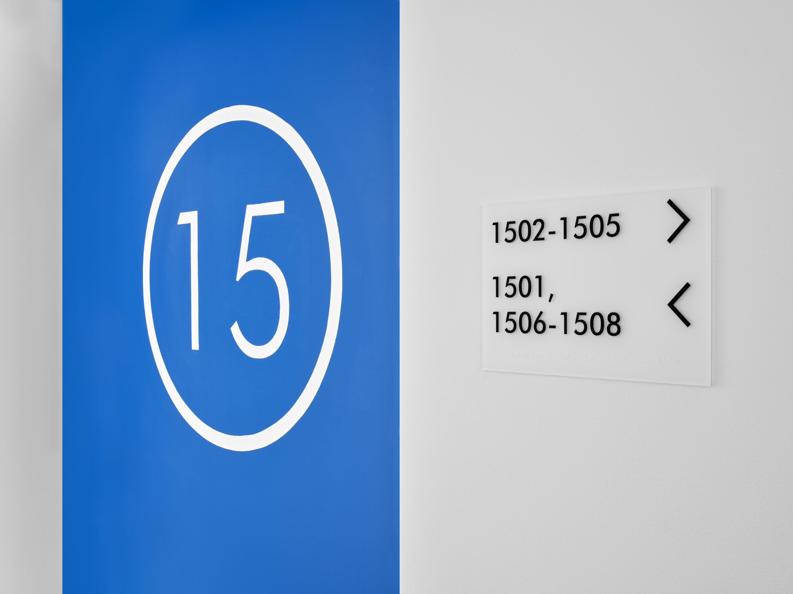 wayfinding panel at Ken Soble Tower