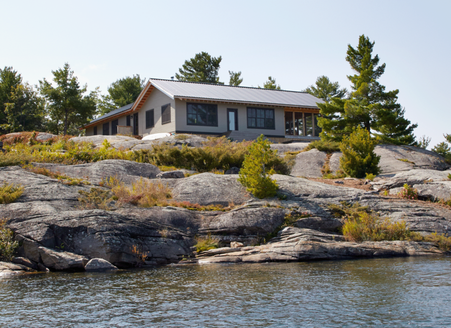 Chalet hors réseau sur l’île