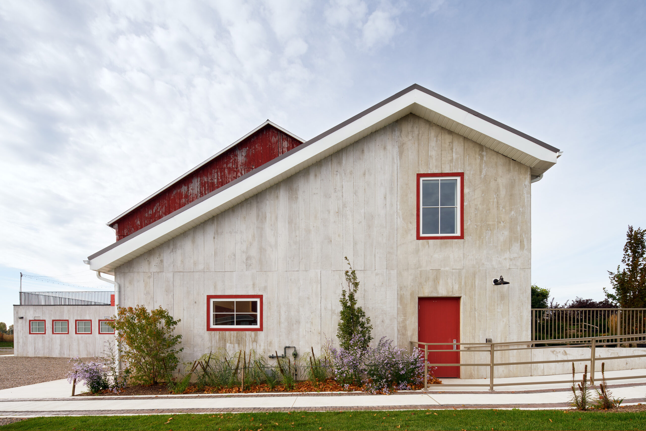 one of the new buildings of Cambium Farms