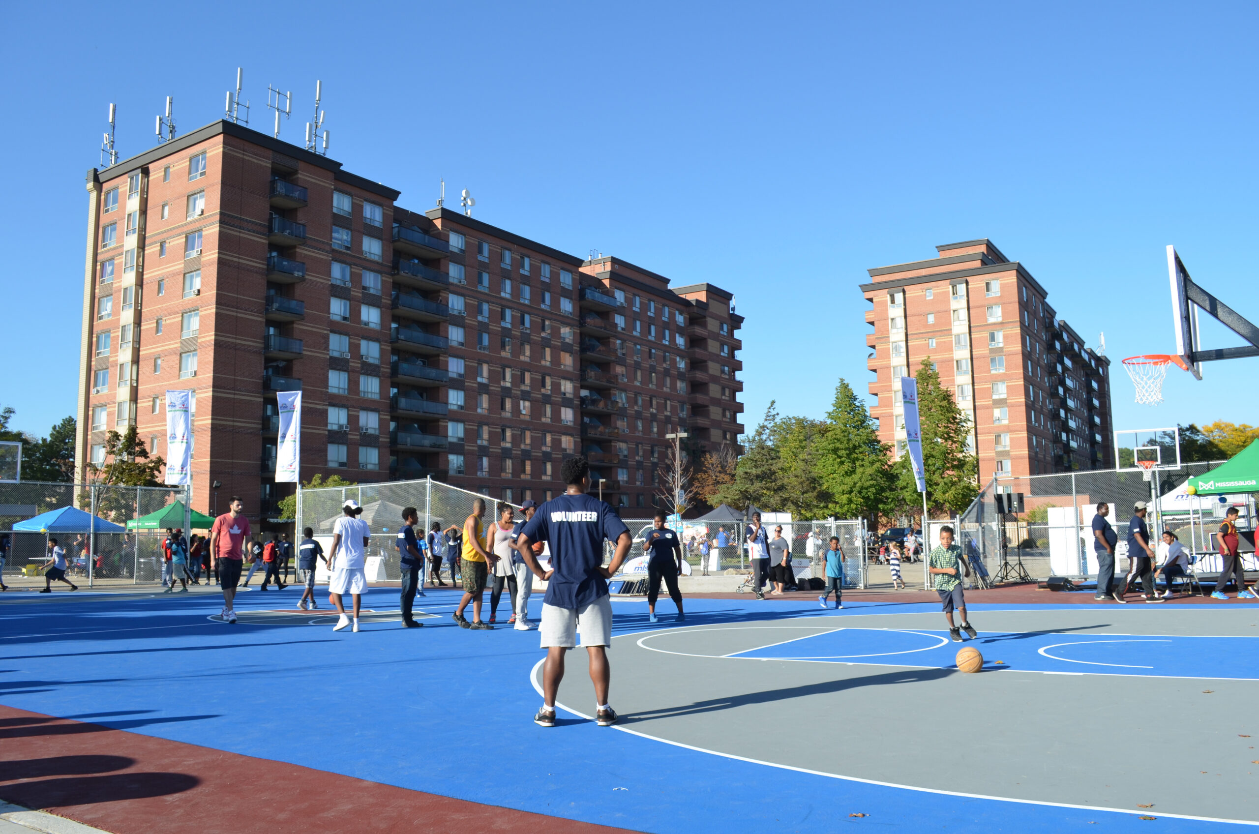 Opening day at the Ridgeway Community Courts in Mississauga
