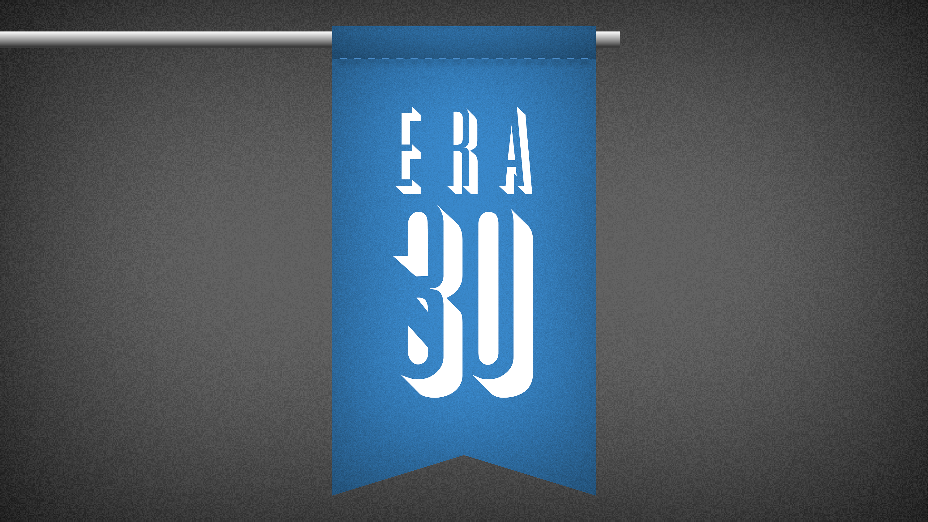 A flag with ERA 30 on it
