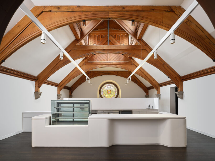 Third floor cafe space.