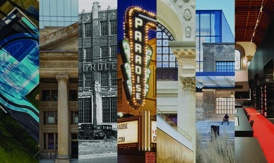 collage of award-winning projects