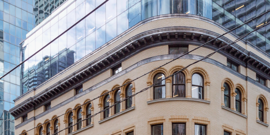 Heritage Form and Contemporary Material at 2 Queen Street West