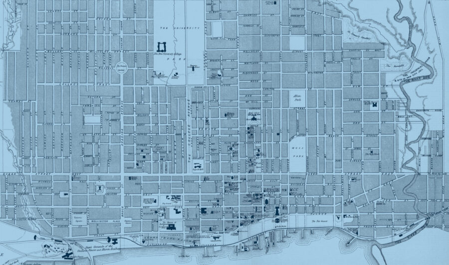 Historical map of Toronto.