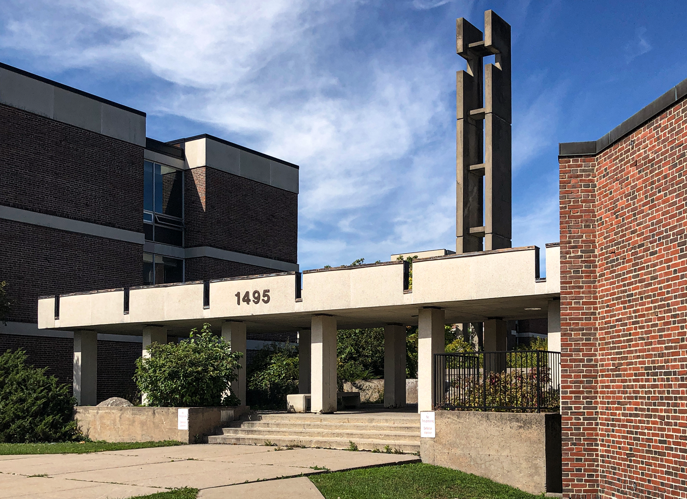 Concrete outdoor area of 1495 Heron Road.