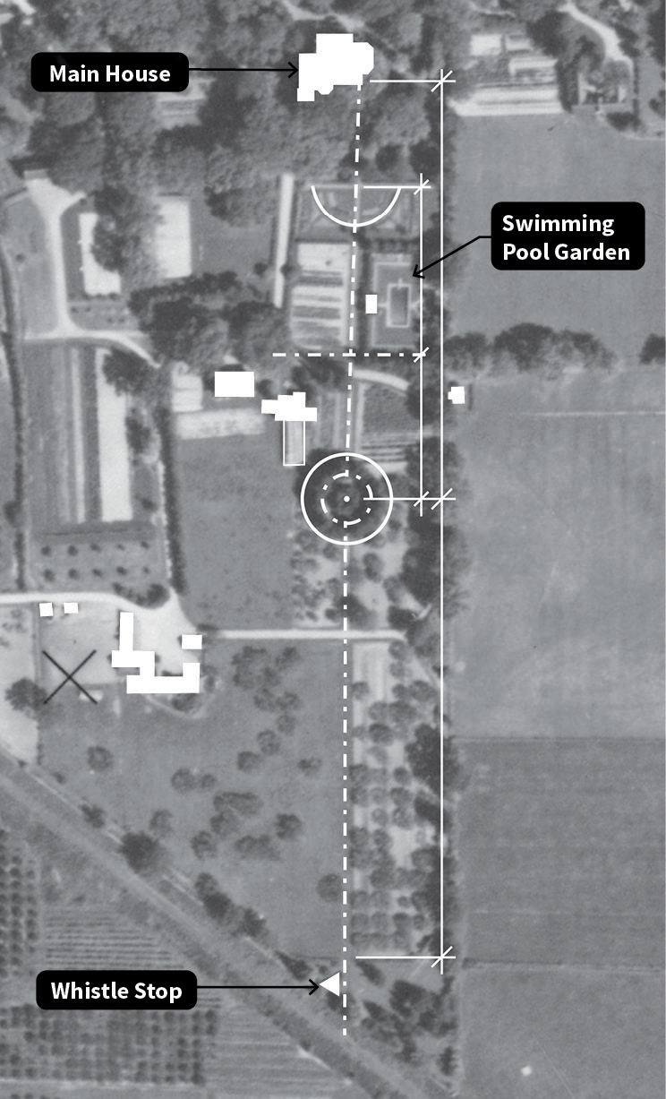 An historical view shows heritage features on a portion of the estate (Brock University/ERA)