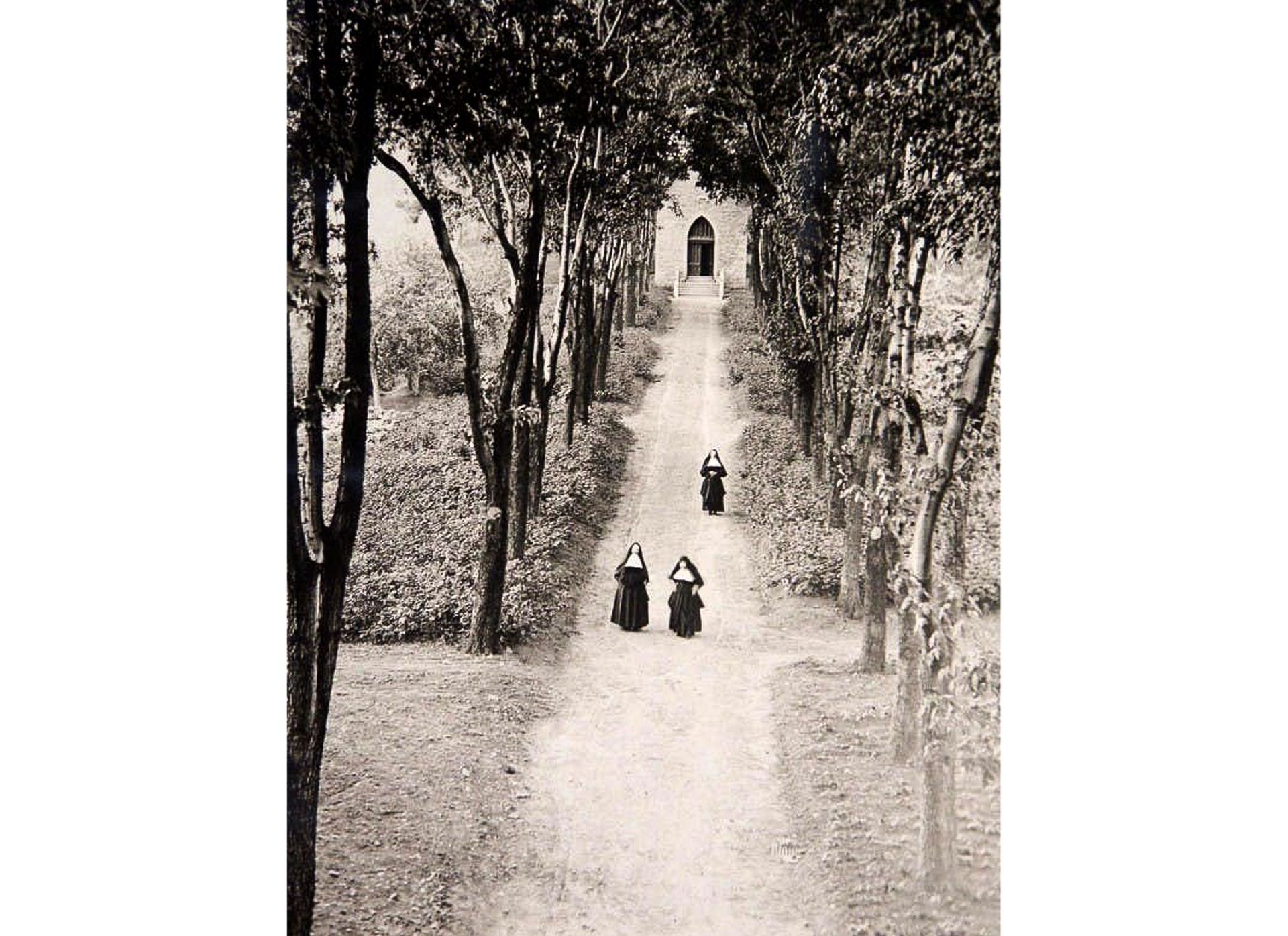 Black and white archival image of 